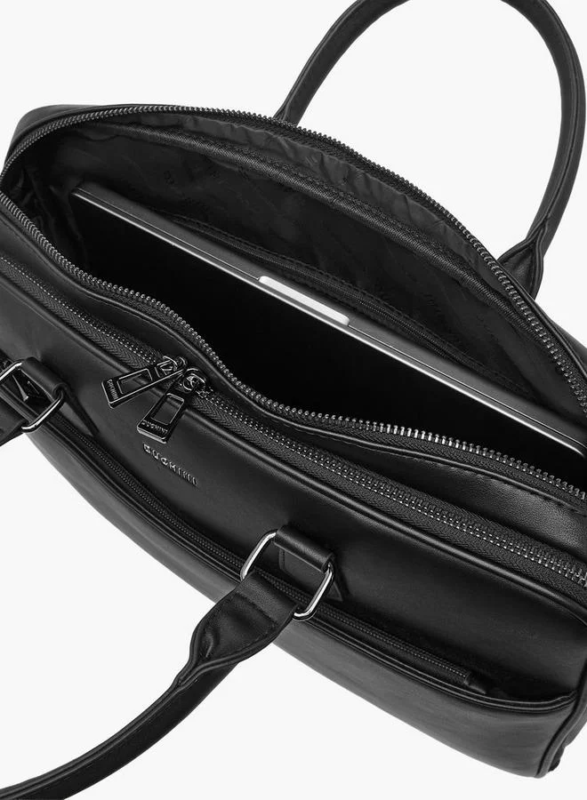 DUCHINI BLACK Men Detachable Strap Portfolio Bag for Men | Best Price UAE